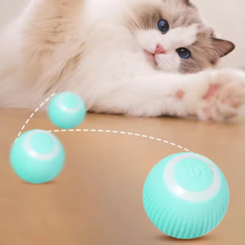 Automatic Electric Cat Ball Toy Interactive Rolling Smart Self-Moving