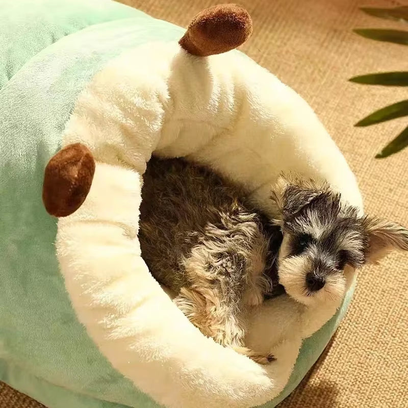 Winter Warm Small Dog Kennel Bed Breathable Doghouse