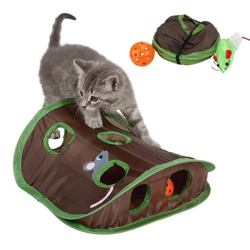 Cute Pet Cat Interactive Hide Seek Game 9 Holes 