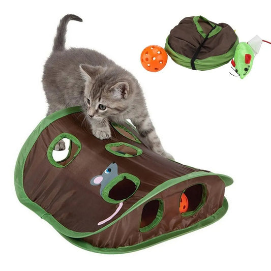 Cute Pet Cat Interactive Hide Seek Game 9 Holes 