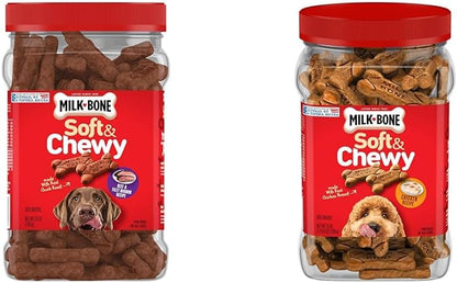 Soft & Chewy Dog Treats, Beef & Filet Mignon Recipe, 25 Ounce