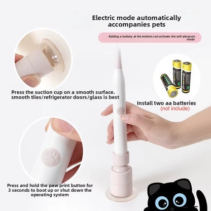 Electric Suction Cup Cat Toy Rotating Butterfly Flying Cat Self-Entertaining Toy