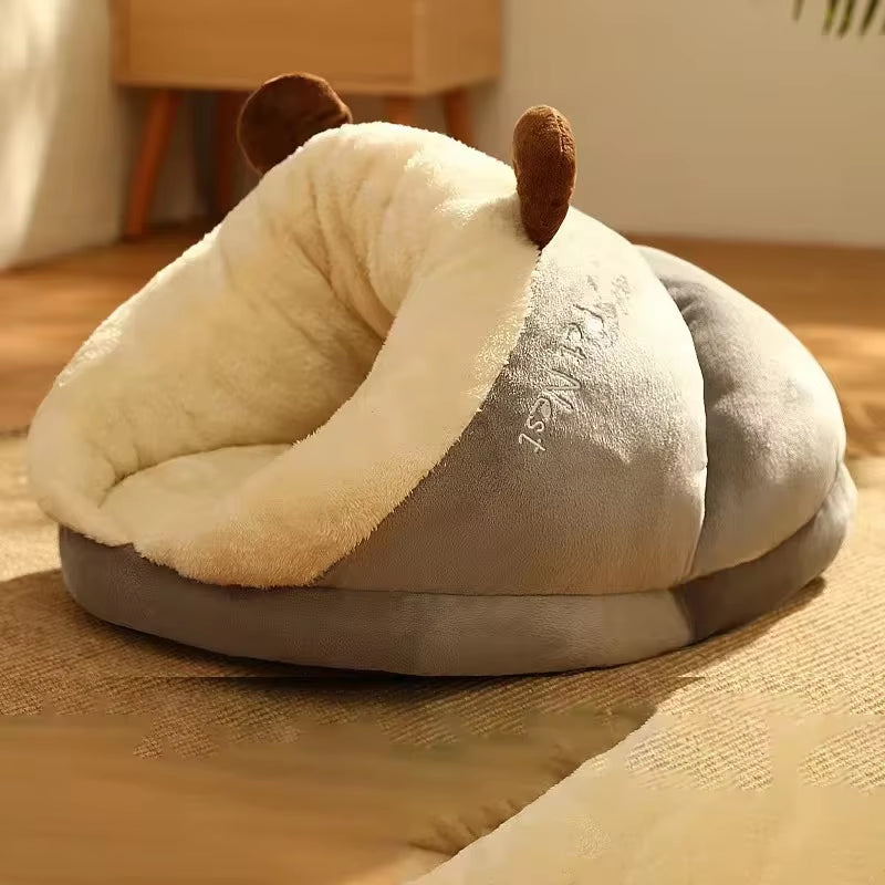 Winter Warm Small Dog Kennel Bed Breathable Doghouse
