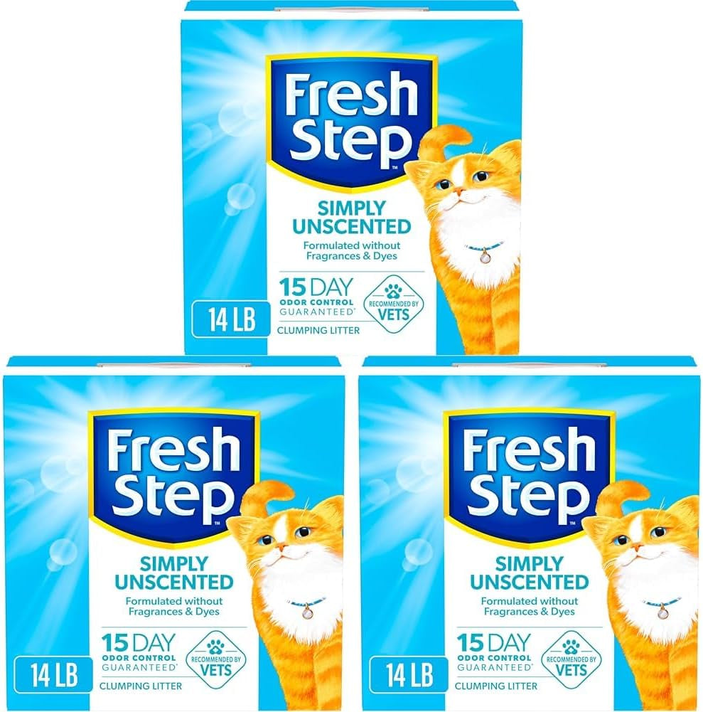 Clumping Cat Litter, Multi-Cat, Long Lasting Odor Control Kitty Litter with Activated Charcoal, Low Dust Formula, 14 Lb