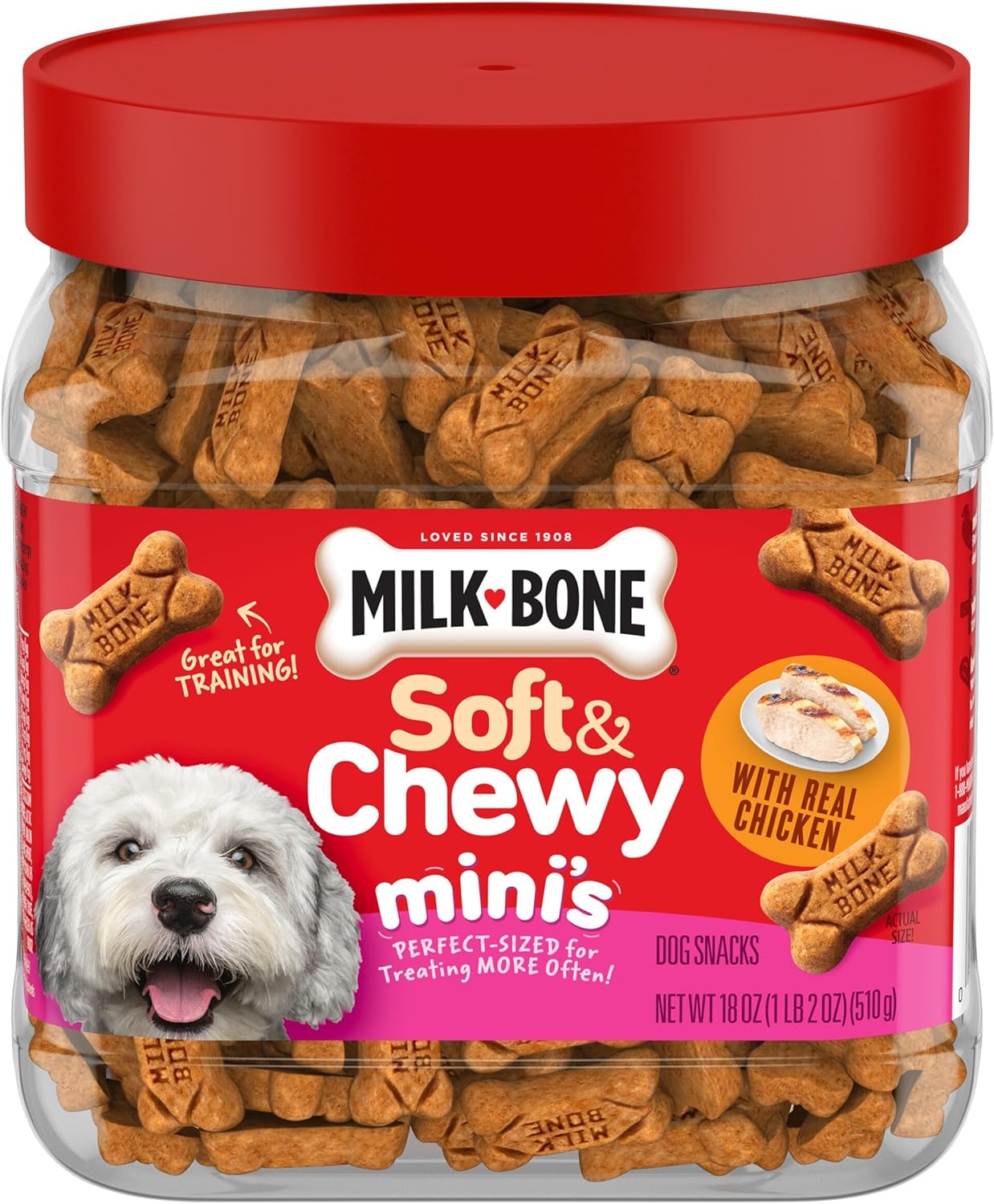 Soft & Chewy Dog Treats, Beef & Filet Mignon Recipe, 25 Ounce