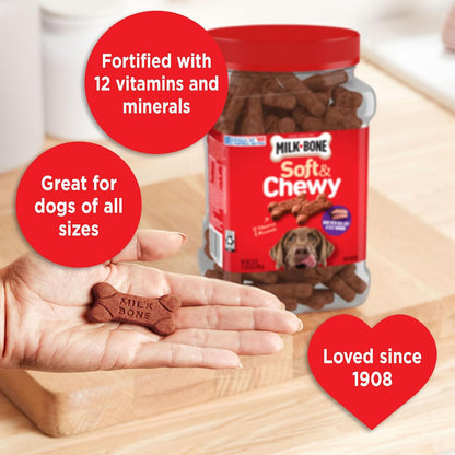 Soft & Chewy Dog Treats, Beef & Filet Mignon Recipe, 25 Ounce