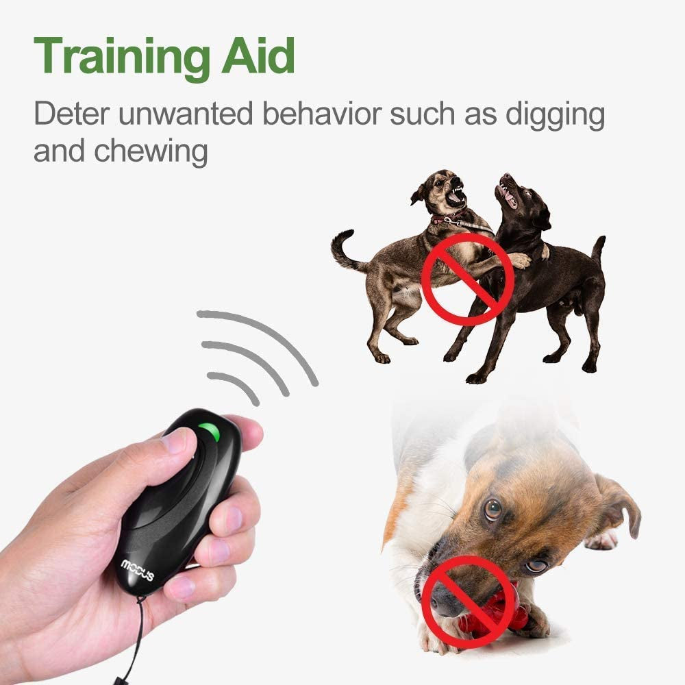 Ultrasonic Dog Barking Deterrent Device, Anti-Barking Device for Dogs Bark Buddy anti Bark Device for Dogs, Safe for Dogs,No Need to Shout or Hit,Indoor and Outdoor