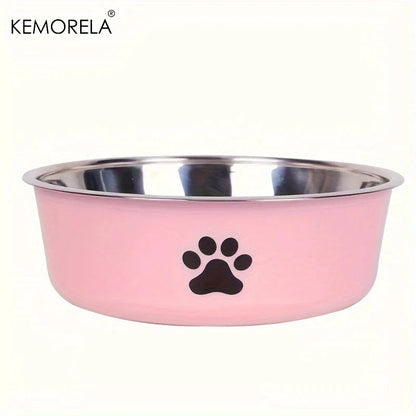 Non-Slip Stainless Steel Pet Bowl for Large Medium Small Dogs and Cats