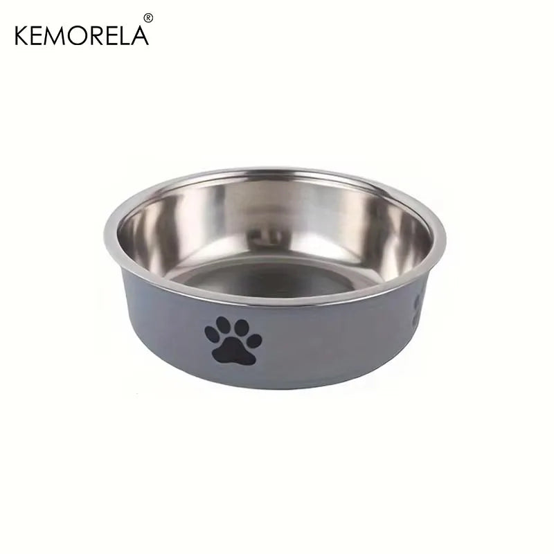 Non-Slip Stainless Steel Pet Bowl for Large Medium Small Dogs and Cats