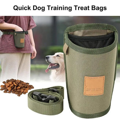 Portable Dog Treat Bag Puppy Training Treat Snack Bag