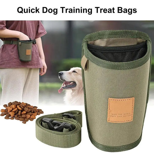 Portable Dog Treat Bag Puppy Training Treat Snack Bag