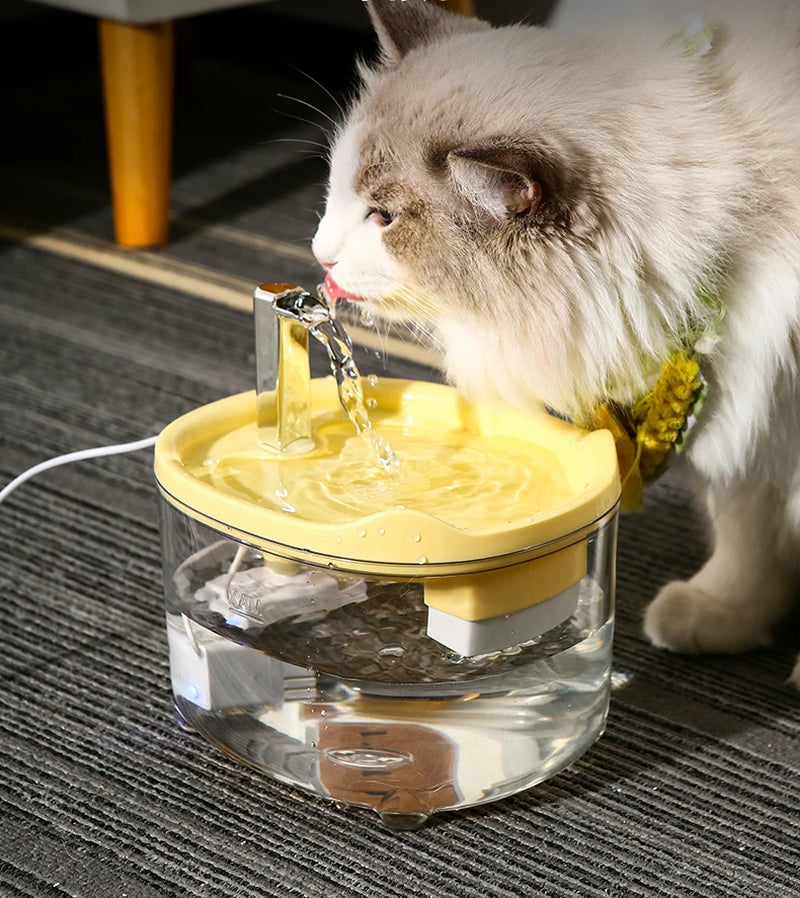 Automatic Cat Water Fountain with Filter Silent Circulating Pet Water Dispenser