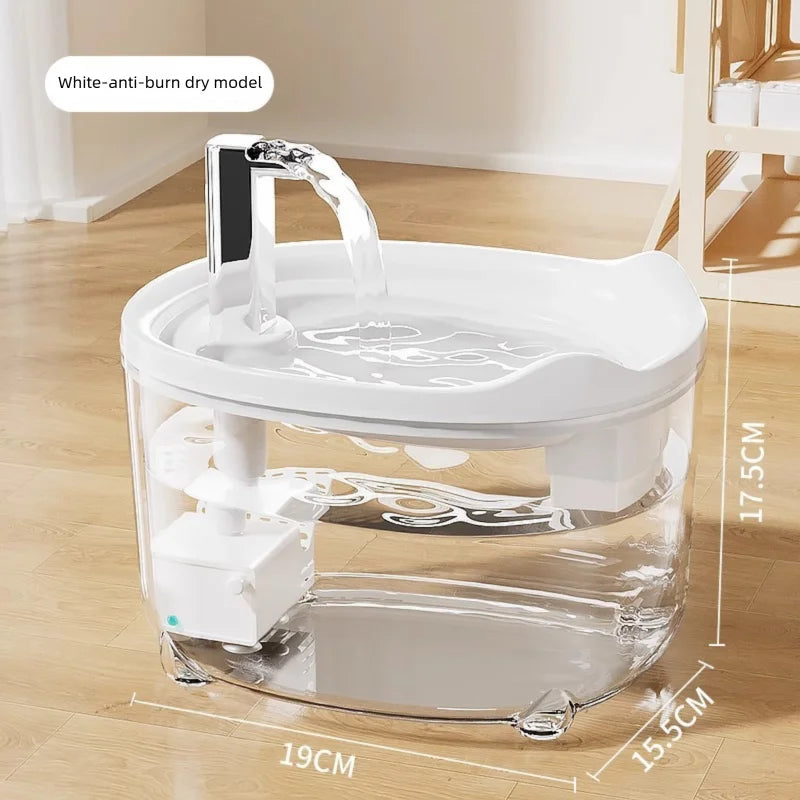 Automatic Cat Water Fountain with Filter Silent Circulating Pet Water Dispenser