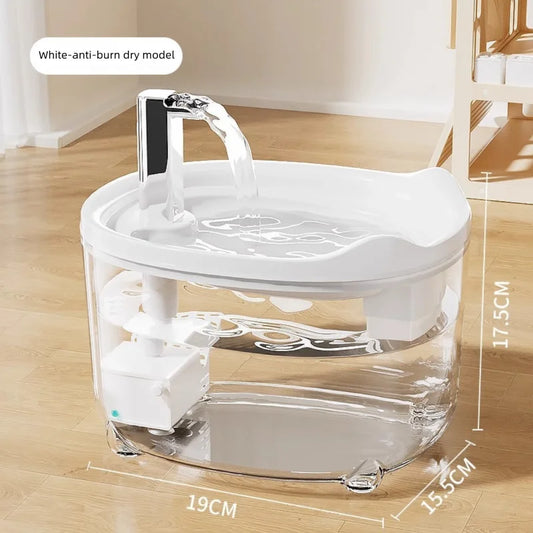 Automatic Cat Water Fountain with Filter Silent Circulating Pet Water Dispenser