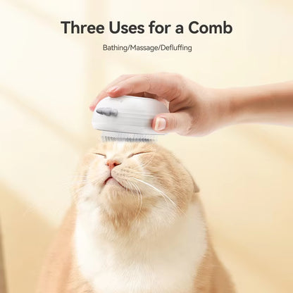  Pet Steam Comb Cat Electric Spray Brushes for Dog Hair Removal 