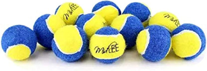X-Small Dog Tennis Balls 1.5" Pack of 12- Puppy Mini Fetch Pet Little Tennis Balls -Yellow/Pink